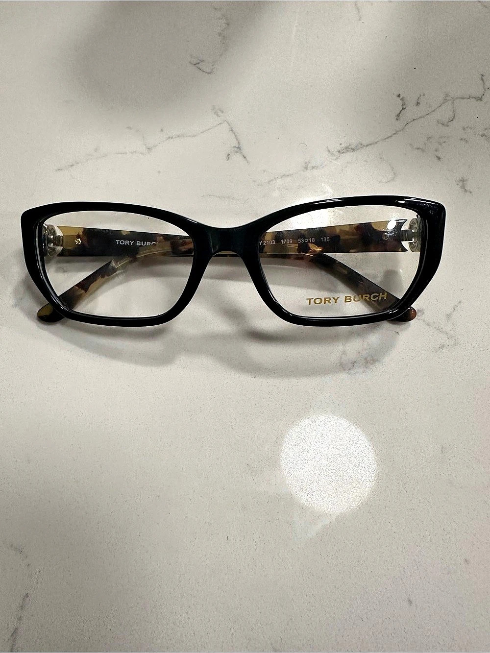 Tory Burch TY2103 Eyeglasses Black & Brown Cat Eye